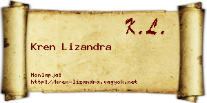 Kren Lizandra névjegykártya